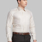Men Blue Contemporary Fit Structure  Cotton   Shirts