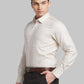 Men Blue Contemporary Fit Structure  Cotton   Shirts