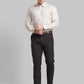 Men Blue Contemporary Fit Structure  Cotton   Shirts
