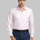 Men White Contemporary Fit Structure Cotton Blend   Shirts