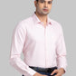 Men White Contemporary Fit Structure Cotton Blend   Shirts