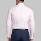 Men White Contemporary Fit Structure Cotton Blend   Shirts