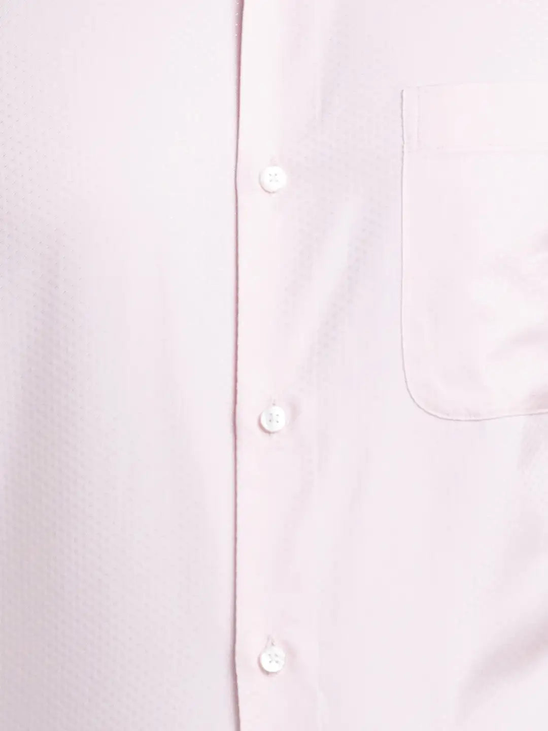 Men White Contemporary Fit Structure Cotton Blend   Shirts