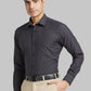 Raymond Men Red Structure Contemporary Fit Wool Blend Shirt
