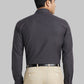 Raymond Men Red Structure Contemporary Fit Wool Blend Shirt