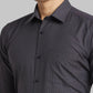 Raymond Men Red Structure Contemporary Fit Wool Blend Shirt