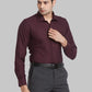 Raymond Men Green Solid Contemporary Fit Polyester Blend Shirt