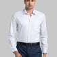 Raymond Men Grey Solid Contemporary Fit Cotton Blend Shirt