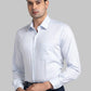 Raymond Men Grey Solid Contemporary Fit Cotton Blend Shirt