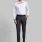 Raymond Men Red Solid Contemporary Fit Cotton Blend Shirt