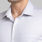Raymond Men Red Solid Contemporary Fit Cotton Blend Shirt