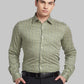 Men Contemporary Fit Green Shirt