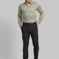 Men Contemporary Fit Green Shirt