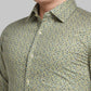 Men Contemporary Fit Green Shirt