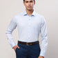 Raymond Men Green Solid Contemporary Fit Cotton Cutaway Collar Shirt