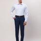 Raymond Men Green Solid Contemporary Fit Cotton Cutaway Collar Shirt