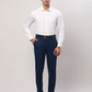 Raymond Men White Structure Regular Fit Cotton Cutaway Collar Shirt
