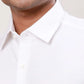 Raymond Men White Solid Contemporary Fit Cotton Shirt