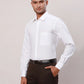 Raymond Men Black Structure Regular Fit Cotton Cutaway Collar Shirt