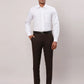 Raymond Men Black Structure Regular Fit Cotton Cutaway Collar Shirt
