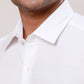 Raymond Men Black Structure Regular Fit Cotton Cutaway Collar Shirt