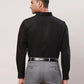 Raymond Men Black Solid Contemporary Fit Cotton Shirt
