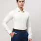 Raymond Men Yellow Structure Contemporary Fit Cotton Cutaway Collar Shirt