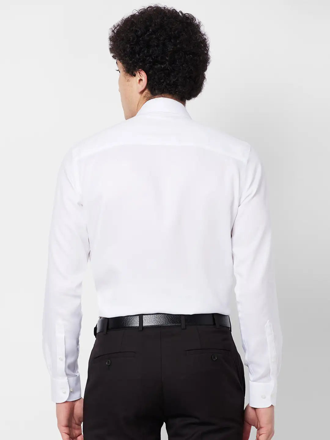 Raymond Contemporary Fit Self Design Light Fawn Shirt