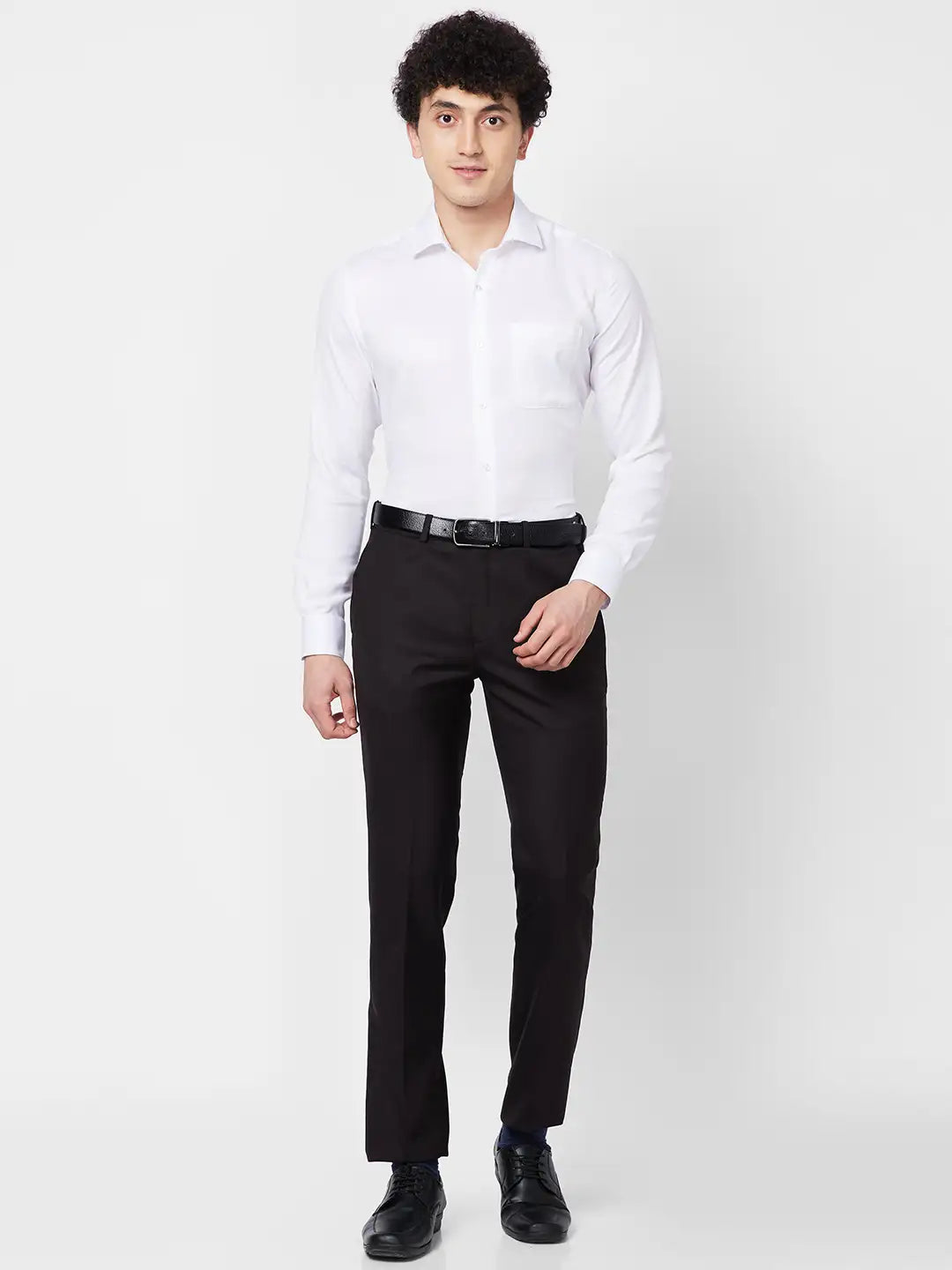 Raymond Contemporary Fit Self Design Light Fawn Shirt