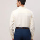 Raymond Men Blue Structure Contemporary Fit Cotton Cutaway Collar Shirt