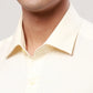 Raymond Men Blue Structure Contemporary Fit Cotton Cutaway Collar Shirt