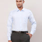 Raymond Men Red Structure Contemporary Fit Cotton Cutaway Collar Shirt