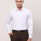 Raymond Men Blue Structure Contemporary Fit Cotton Cutaway Collar Shirt
