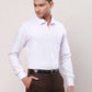 Raymond Men Blue Structure Contemporary Fit Cotton Cutaway Collar Shirt