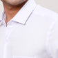 Raymond Men Blue Structure Contemporary Fit Cotton Cutaway Collar Shirt