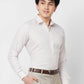 Raymond Contemporary Fit Self Design Light Petrol Shirt