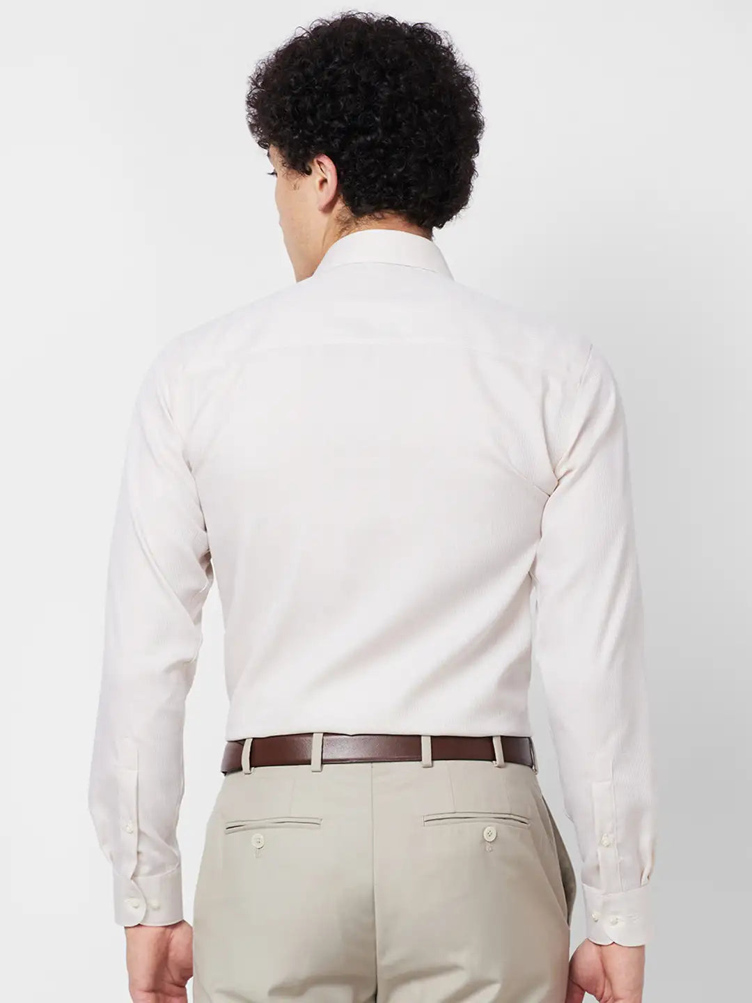 Raymond Contemporary Fit Self Design Light Petrol Shirt