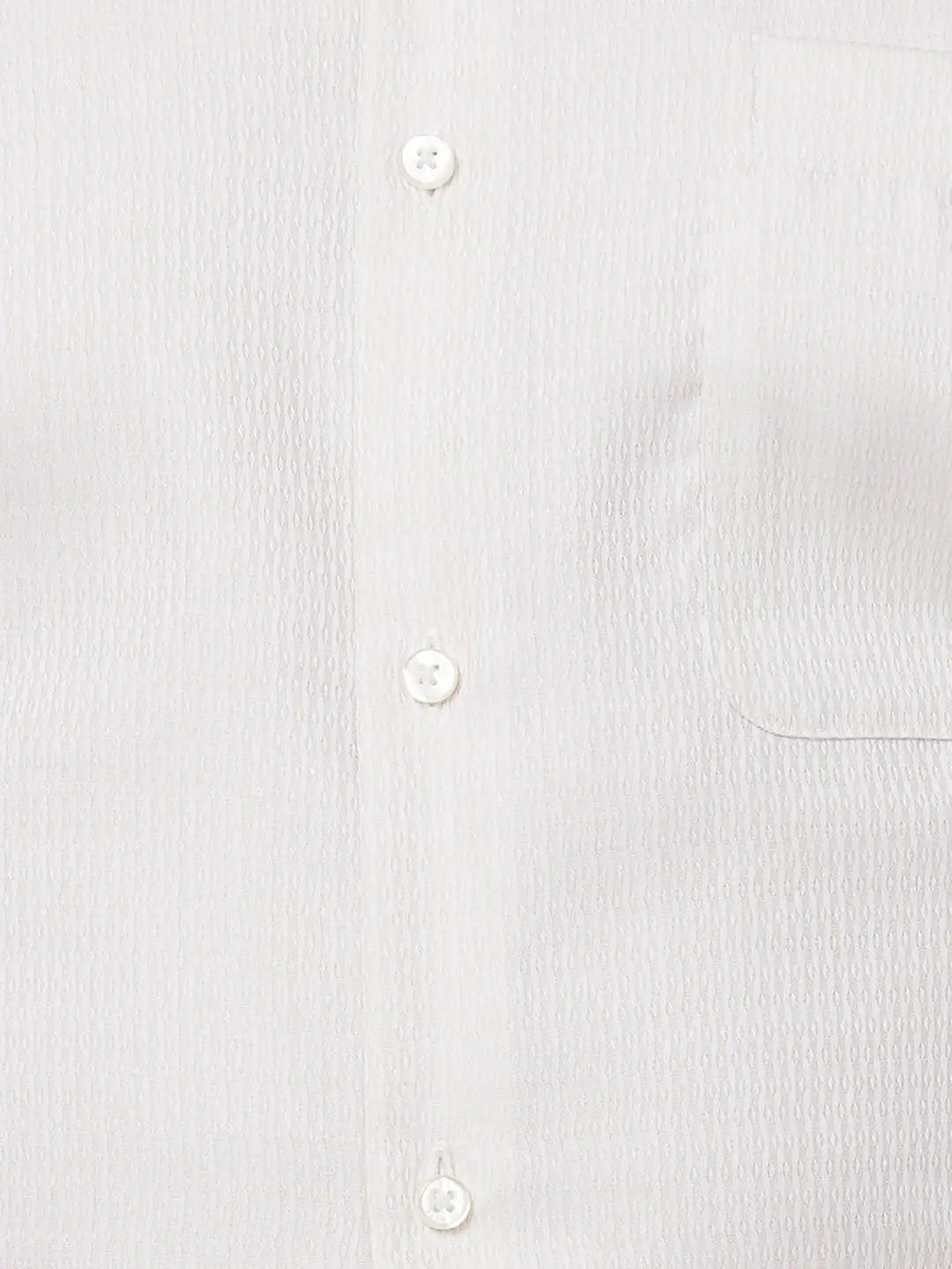 Raymond Contemporary Fit Self Design Light Petrol Shirt