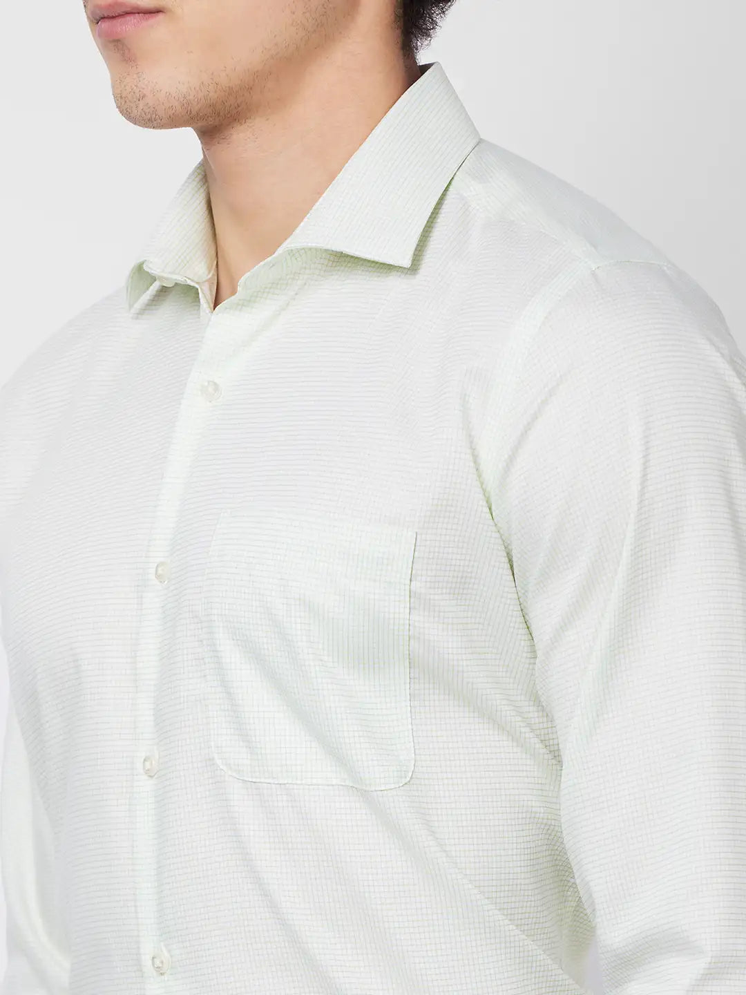 Raymond Contemporary Fit Checkered Medium Violet Shirt