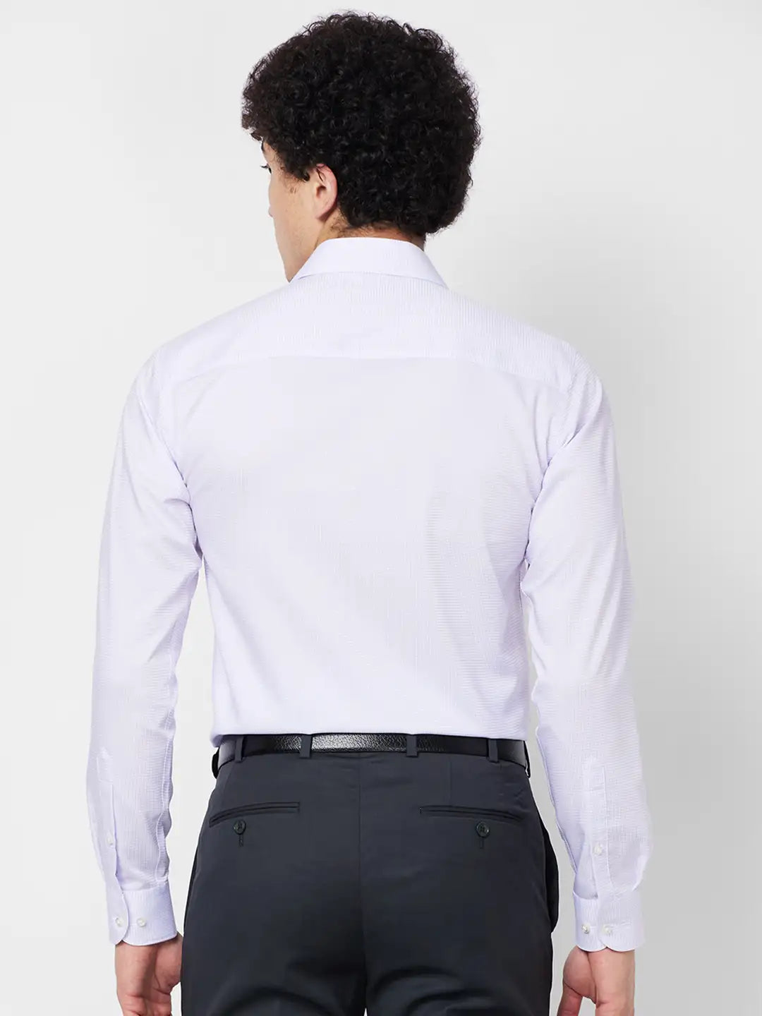 Raymond Contemporary Fit Checkered Dark Blue Shirt