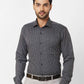 Raymond Contemporary Fit Striped Light Blue Shirt