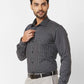 Raymond Contemporary Fit Striped Light Blue Shirt