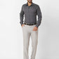 Raymond Contemporary Fit Striped Light Blue Shirt
