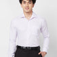 Raymond Contemporary Fit Self Design Dark Blue Shirt