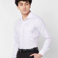 Raymond Contemporary Fit Self Design Dark Blue Shirt