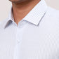 Raymond Men Grey Structure Contemporary Fit Cotton Cutaway Collar Shirt