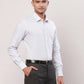 Raymond Men Blue Solid Contemporary Fit Cotton Cutaway Collar Shirt
