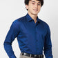 Raymond Contemporary Fit Self Design Dark Green Shirt