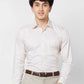 Raymond Contemporary Fit Printed Medium Red Shirt