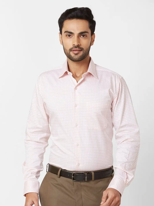 Raymond Contemporary Fit Printed Medium Grey Shirt